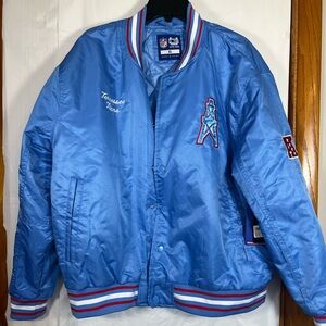 Retro Style Tennessee Titans / Oilers NFL Full-Snap Jacket Size XL, NEW w/tag.